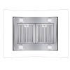 36 inch Stainless Steel Island Mount Range Hood 900CFM Tempered Glass w/LED Lights