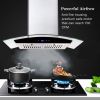 30 inch Wall Mounted Range Hood 700CFM Tempered Glass Touch Panel Control Vented LEDs